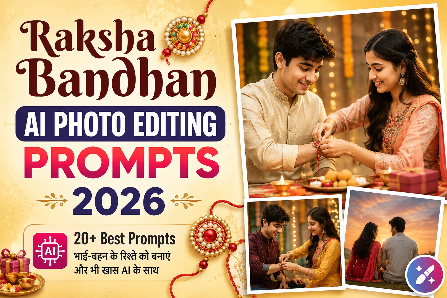 Raksha Bandhan AI Photo Editing Prompts 2026